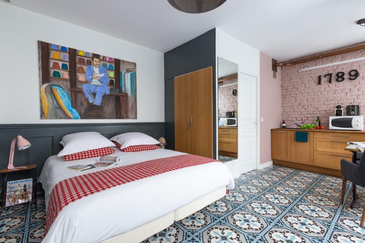 Ferienwohnung Artisan Lofts Near Marais Paris Exterior foto